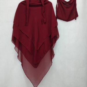 Three Layer Khimar Triangle Hijab