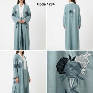 Zoom Embroidery Abaya